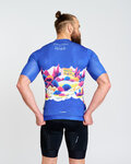 HOLOKOLO Tricou de ciclism cu mânecă scurtă - VOYAGE - albastru/multicolor