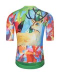 HOLOKOLO Tricou de ciclism cu mânecă scurtă - DEER - verde/multicolor