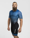 HOLOKOLO Salopetă de ciclism - TEMPO - albastru/negru