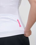 RIVANELLE Tricou de ciclism cu mânecă scurtă - LEVEL UP - alb