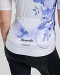 RIVANELLE Tricou de ciclism cu mânecă scurtă - FLOWERY LADY - alb/mov/albastru