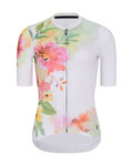 RIVANELLE Tricou de ciclism cu mânecă scurtă - FLOWERY LADY - alb/roz/verde