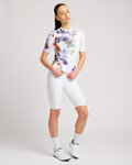 RIVANELLE Tricou de ciclism cu mânecă scurtă - FLOWERY LADY - alb/multicolor