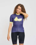 RIVANELLE Tricou de ciclism cu mânecă scurtă - FRUIT LADY - albastru/verde deschis