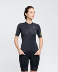 RIVANELLE Tricou de ciclism cu mânecă scurtă - VICTORIOUS GOLD LADY - negru