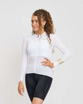 RIVANELLE Tricou de ciclism cu mânecă lungă de vară - VICTORIOUS GOLD ELITE LADY - alb