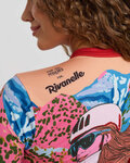 RIVANELLE Tricou de ciclism cu mânecă scurtă - FREE ELITE LADY LIMITED EDITION - portocaliu/multicolor