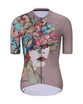 RIVANELLE Tricou de ciclism cu mânecă scurtă - MADAM FLOWER - bej/multicolor
