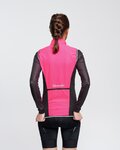 RIVANELLE Vestă de ciclism - WIND/RAIN LADY - roz