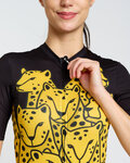 RIVANELLE Tricou de ciclism cu mânecă scurtă - CHEETAH II - galben/negru