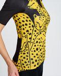 RIVANELLE Tricou de ciclism cu mânecă scurtă - CHEETAH II - galben/negru
