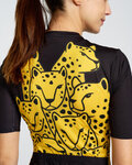 RIVANELLE Tricou de ciclism cu mânecă scurtă - CHEETAH II - galben/negru