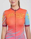 RIVANELLE Tricou de ciclism cu mânecă scurtă - LESS TALK - roșu/multicolor