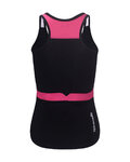 RIVANELLE Tricoul de ciclism fără mâneci - SPARK ELITE - negru/roz