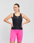 RIVANELLE Tricoul de ciclism fără mâneci - SPARK ELITE - negru/roz