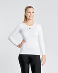 RIVANELLE Tricou de ciclism cu mânecă lungă - WINTER BASE LAYER - alb