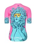 RIVANELLE Tricou de ciclism cu mânecă scurtă - MEDUSA - roz/turcoaz