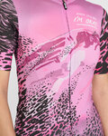 RIVANELLE Tricou de ciclism cu mânecă scurtă - ROSESCAPE - mov/negru