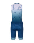 RIVANELLE Salopetă de ciclism - SNIPP - alb/turcoaz