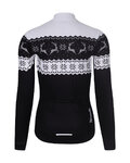 RIVANELLE Tricou de cilism pentru iarnă cu mânecă lungă - FROSTTRAIL WINTER - negru/alb