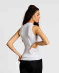 RIVANELLE Tricoul de ciclism fără mâneci - PURE - alb