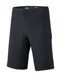 IXS Pantaloni scurți de ciclism fără bretele - KIDS FLOW XTG - negru