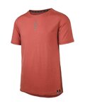 IXS Tricou de ciclism cu mânecă scurtă - FLOW MERINO - roșu