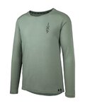 IXS Tricou de ciclism cu mânecă lungă de vară - FLOW MERINO LS - verde