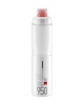 ELITE Sticlă de apă pentru ciclism - JET PLUS 950 - transparent/roșu