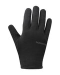 SHIMANO Mănuși cu degete lungi de ciclism - LIGHT THERMAL - negru