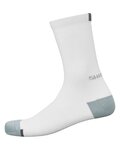 SHIMANO Șosete clasice de ciclism - PERFORMANCE - alb