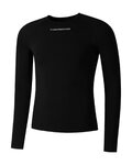 SHIMANO Tricou de ciclism cu mânecă lungă - VERTEX LONG - negru