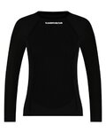 SHIMANO Tricou de ciclism cu mânecă lungă - VERTEX LONG - negru