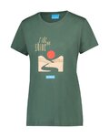 SHIMANO Tricou de ciclism cu mânecă scurtă - GRAPHIC TEE - verde
