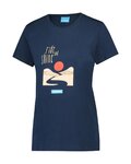 SHIMANO Tricou de ciclism cu mânecă scurtă - GRAPHIC TEE - albastru