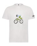 SHIMANO Tricou de ciclism cu mânecă scurtă - SENTIERO LTD - alb