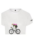 SHIMANO Tricou de ciclism cu mânecă scurtă - SENTIERO LTD - alb