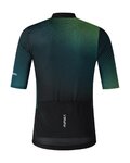 SHIMANO Tricou de ciclism cu mânecă scurtă - BREAKAWAY - verde/negru