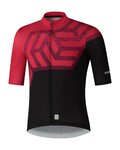 SHIMANO Tricou de ciclism cu mânecă scurtă - BREAKAWAY - roșu/negru
