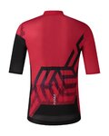 SHIMANO Tricou de ciclism cu mânecă scurtă - BREAKAWAY - roșu/negru