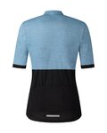 SHIMANO Tricou de ciclism cu mânecă scurtă - ELEMENT - albastru deschis/negru
