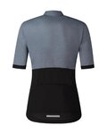 SHIMANO Tricou de ciclism cu mânecă scurtă - ELEMENT - gri/negru