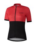 SHIMANO Tricou de ciclism cu mânecă scurtă - ELEMENT - roșu/negru