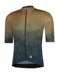 SHIMANO Tricou de ciclism cu mânecă scurtă - EVOLVE - bej/albastru