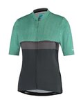 SHIMANO Tricou de ciclism cu mânecă scurtă - SUMIRE - verde/gri