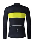 SHIMANO Tricou de ciclism cu mânecă lungă de vară - VERTEX TEAM LONG - albastru/galben
