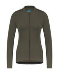 SHIMANO Tricou de cilism pentru iarnă cu mânecă lungă - KAEDE THERMAL LONG - gri