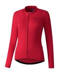 SHIMANO Tricou de cilism pentru iarnă cu mânecă lungă - KAEDE THERMAL LONG - roz