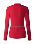 SHIMANO Tricou de cilism pentru iarnă cu mânecă lungă - KAEDE THERMAL LONG - roz