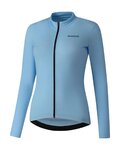 SHIMANO Tricou de cilism pentru iarnă cu mânecă lungă - ELEMENT LONG - albastru deschis